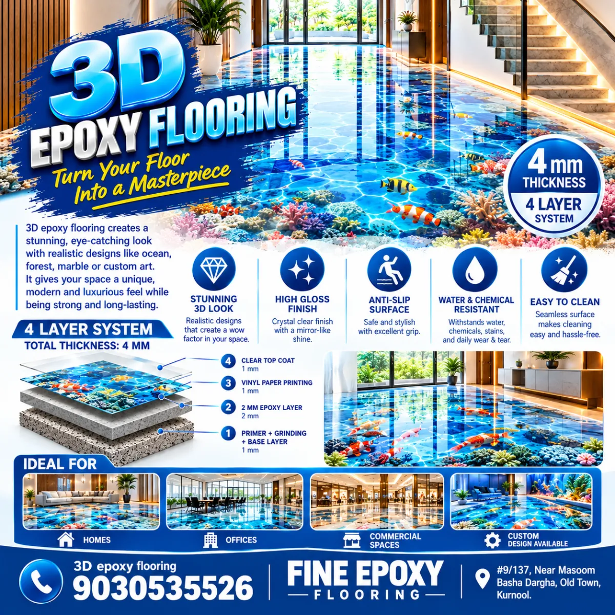 3D Epoxy Flooring